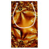 Elegant Gold Copper kerstster Chic Cadeautas (Achterkant)