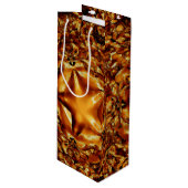 Elegant Gold Copper kerstster Chic Cadeautas (Voorkant Gekanteld)