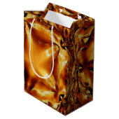 Elegant Gold Copper kerstster Chic Cadeautas (Achterkant Gekanteld)