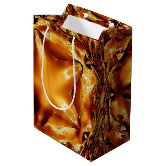 Elegant Gold Copper kerstster Chic Cadeautas (Achterkant Gekanteld)