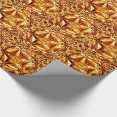 Elegant Gold Copper Kerststerren Cadeaupapier (Hoek)