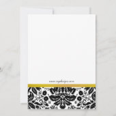 Elegant gold Corporate party Invitation Kaart (Achterkant)