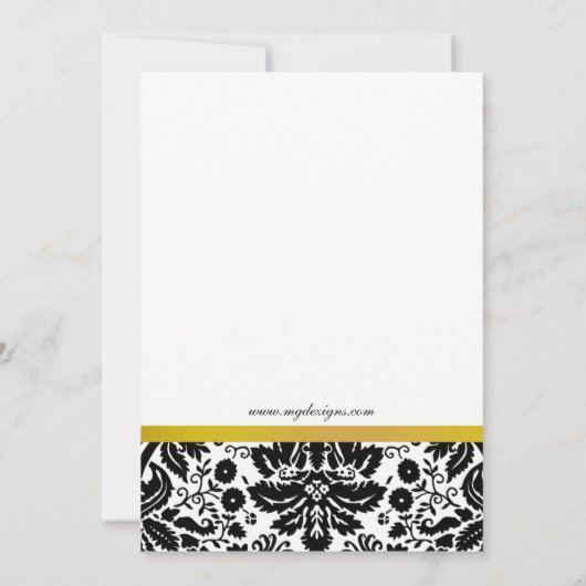 Elegant gold Corporate party Invitation Kaart (Achterkant)