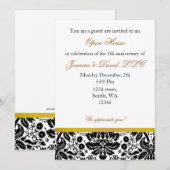 Elegant gold Corporate party Invitation Kaart (Voorkant / Achterkant)