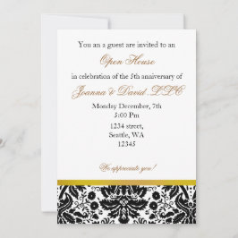 Elegant gold Corporate party Invitation Kaart