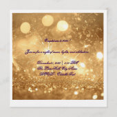Elegant Gold Countdown New Year 2025 Invitation  Kaart (Voorkant)