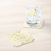 Elegant Gold & Cream Neem niet mijn Drink bruiloft Kartonnen Onderzetters (Insitu)