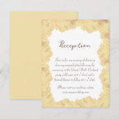elegant gold cream roses kaart (Voorkant / Achterkant)