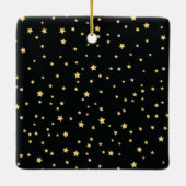 Elegant Gold Cross Baptism Christening Commune Keramisch Ornament (Achterkant)