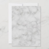 Elegant Gold Cross Boy Blue White marble Baptisme Kaart (Achterkant)