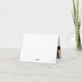 Elegant Gold Cross Eucalyptus Foto Baptisme Bedankkaart (Achterkant)