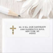 Elegant Gold Cross Religieuze Christelijke katholi Etiket (Insitu)