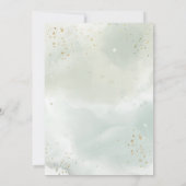 Elegant Gold Cross roze Roses Baptisme Kaart (Achterkant)