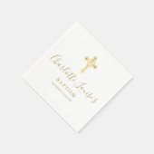 Elegant Gold Cross Signature Baptism Christening N Servet (Hoek)