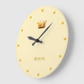 Elegant Gold Crown & Light Orbs op Champagne Grote Klok (Hoek)