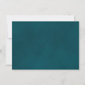 Elegant Gold Curls Teal Calendar & Photo Wedding Save The Date (Achterkant)