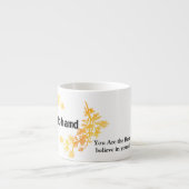 Elegant Gold Custom Name Personalized Espresso Cup Kop (Voorkant)