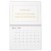 Elegant Gold Cute Quote Calendar 2026 Kalender (Feb 2026)
