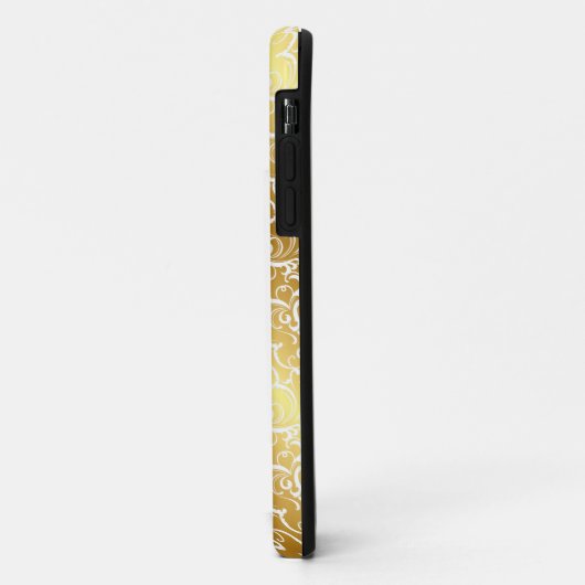 Elegant Gold Damask iPhone Case (Achterkant/links)