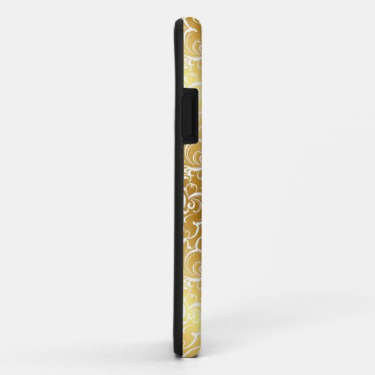 Elegant Gold Damask iPhone Case (Achterkant/rechts)