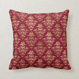 Elegant Gold Damask op Sierkussen van Bourgogne