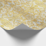 Elegant Gold Damask Pattern Cadeaupapier<br><div class="desc">Dit elegante goudkleurige damaspatroon maakt een mooi papier voor een trouwcadeau of een andere speciale gelegenheid.</div>
