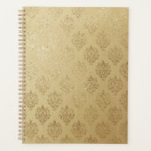 Elegant Gold Damask Planner (Voorkant)