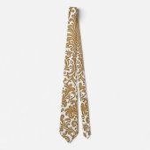 Elegant Gold Damask Stropdas (Voorkant)