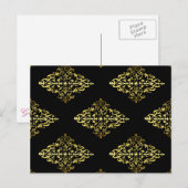 Elegant Gold Decoration Briefkaart (Voorkant / Achterkant)