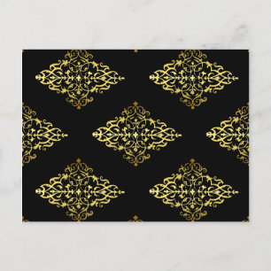 Elegant Gold Decoration Briefkaart