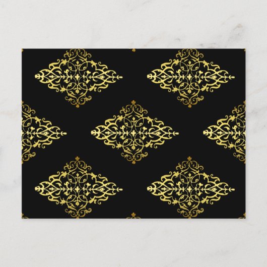 Elegant Gold Decoration Briefkaart (Voorkant)