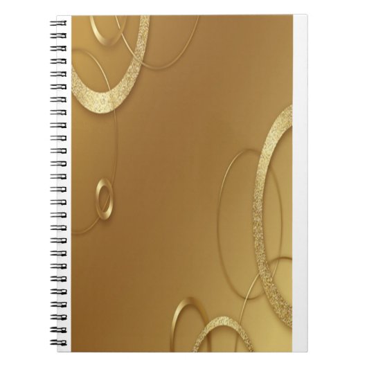 Elegant Gold Design Spiral Notitieboek (Voorkant)