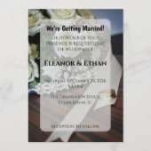 Elegant Gold Diamond Ring Pearl Bouquet Wedding In Kaart (Voorkant)