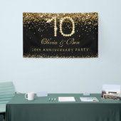 Elegant Gold Diamonds 10th Anniversary Party  Spandoek (Beurs)