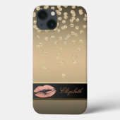 Elegant Gold Diamonds - Glittery Lips Case-Mate iPhone Case (Achterkant)