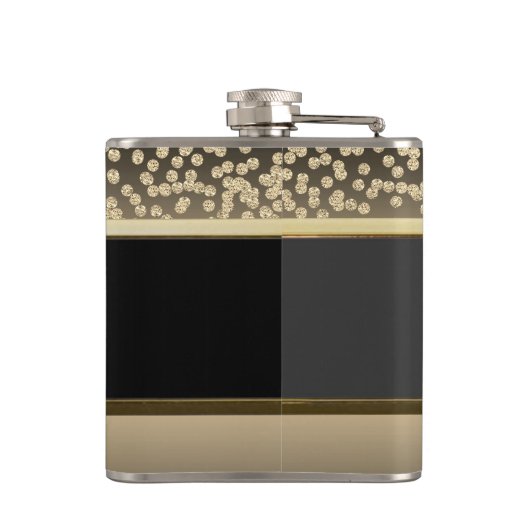 Elegant Gold Diamonds, high Heels - op maat gemaak Heupfles (Achterkant)