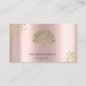 Elegant Gold Diamonds Lotus Roos Gold Beauty Salon Visitekaartje (Voorkant)