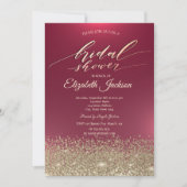 Elegant Gold Diamonds Red Vrijgezellenfeest Kaart (Voorkant)