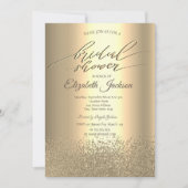 Elegant Gold Diamonds Vrijgezellenfeest Kaart (Voorkant)