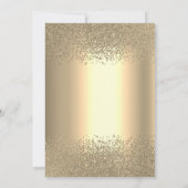 Elegant Gold Diamonds Vrijgezellenfeest Kaart (Achterkant)