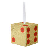 Elegant Gold Dice KerstBunco Decoratie (Achter hoekig)