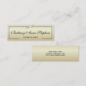 Elegant Gold Diploma Name Kaart Insert Contactkaartje (Voorkant / Achterkant)