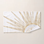 Elegant Gold Doodles Sun Moon Mandala Design Bad Handdoek (Handdoek)