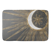 Elegant Gold Doodles Sun Moon Mandala Design Badmat (Voorkant)