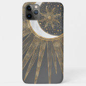 Elegant Gold Doodles Sun Moon Mandala Design Case-Mate iPhone Case (Achterkant)