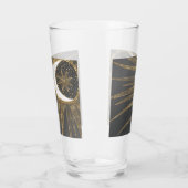 Elegant Gold Doodles Sun Moon Mandala Design Glas (Links)