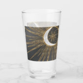 Elegant Gold Doodles Sun Moon Mandala Design Glas (Voorkant)