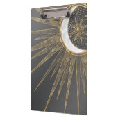 Elegant Gold Doodles Sun Moon Mandala Design Klembord (Links)