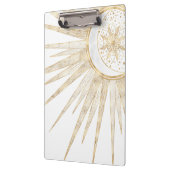 Elegant Gold Doodles Sun Moon Mandala Design Klembord (Links)