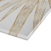 Elegant Gold Doodles Sun Moon Mandala Design Snijplank (Hoek)